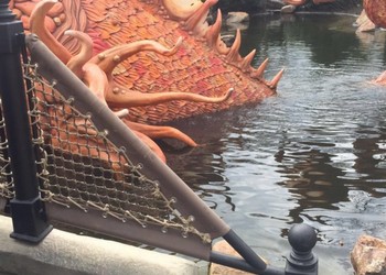 Balustradenetten attractie Pinocchio in de Efteling