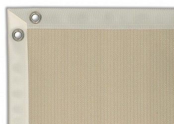 winddoek comfort 285 Neutral Sand met offwhite band