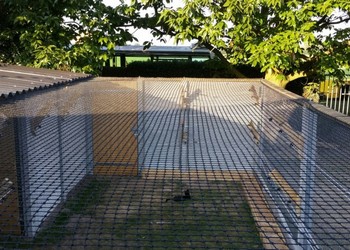 pe geknoopte netten wasdierenverblijf