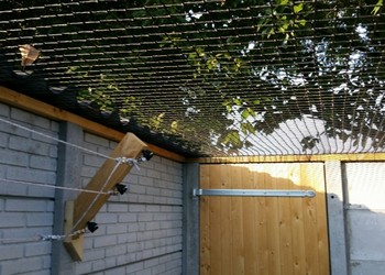 pe geknoopte netten wasdierenverblijf