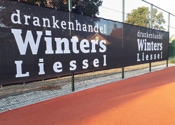 Winddoek Tennisdoeken Zwart TC Liessel