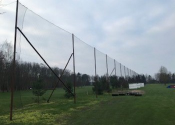 polyethyleen geknoopt 2,9x2,9 cm, draaddikte 1,3 mm., Golfnetten Aalden