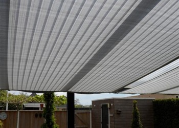 Winddoek onder veranda