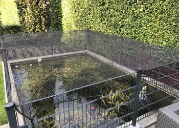 Vijvernet bladafval herfst 15x15 mm.