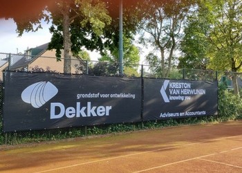 Tennisdoeken zwart TC Groenendaal 