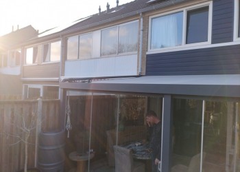 schaduwdoek verandadoek Cool grey Fam Barendse.