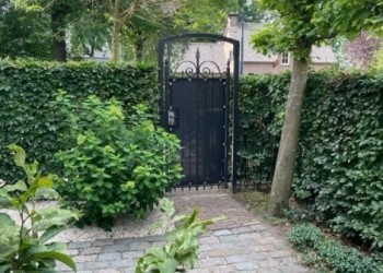 tuinpoort privacydoek classic black I. Stribos