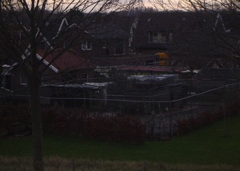 Polyethyleen net geknoopt ruitvormige (dropse maas) 5 cm.