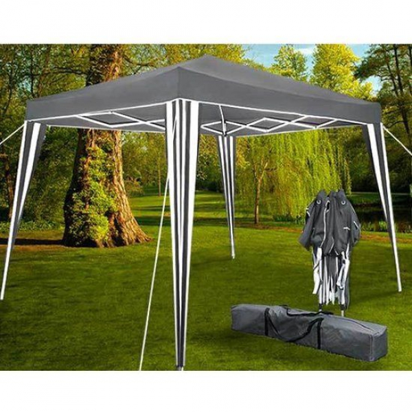 Partytent Easy Up 3,00 3,00 Antraciet/Wit Nettenverkoop