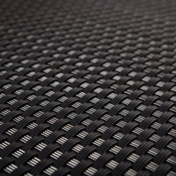 polyrattan hekwerk mat zwart