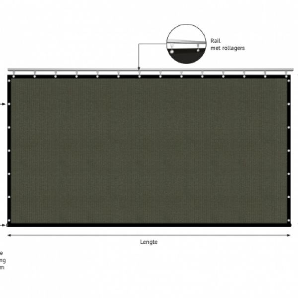 verandazeil type 2, Shadow Comfort Deep Grey