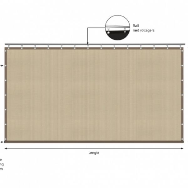 verandazeil type 2, Shadow Comfort Neutral Sand