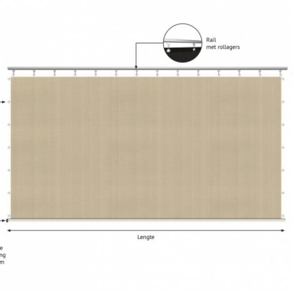 verandazeil type 2, Shadow Comfort Neutral Sand