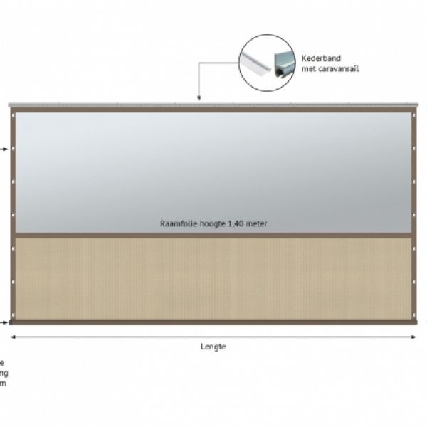 Verandazeil type 3, Shadow Comfort Neutral Sand