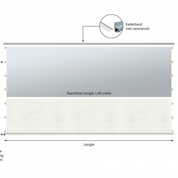 verandazeil type 3, Shadow Comfort Mineral White