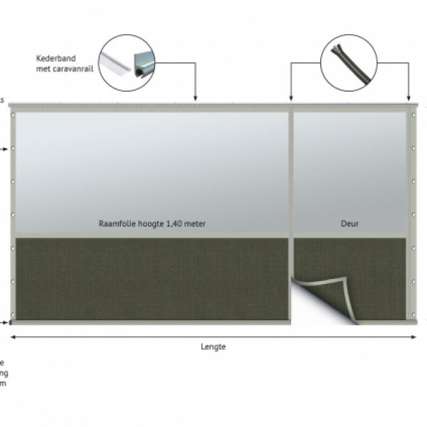 Verandazeil type 4, Shadow Comfort Deep Grey