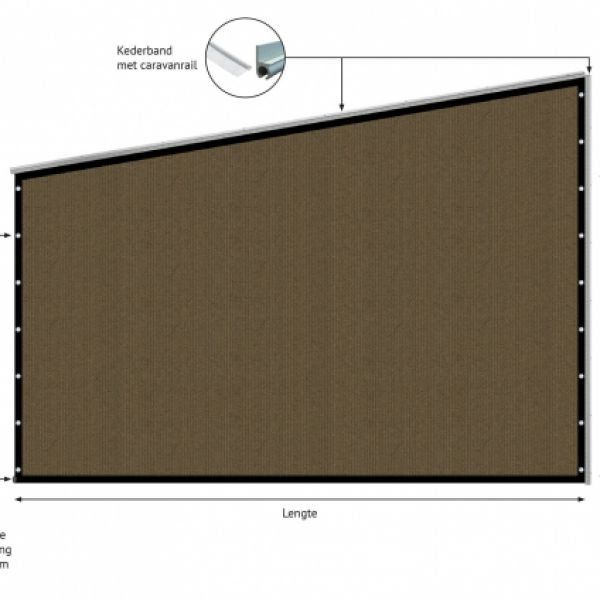 Verandazeil type 5, Shadow Comfort Japanese BrownVerandazeil type 5, Shadow Comfort Japanese Brown
