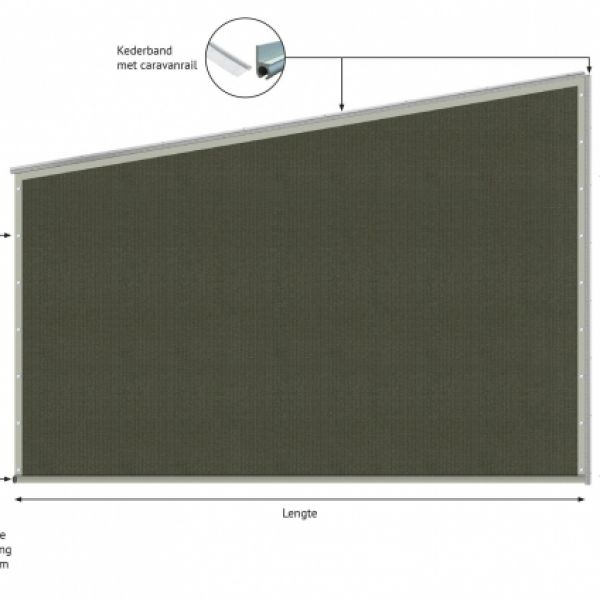 Verandazeil type 5, Shadow Comfort Deep Grey
