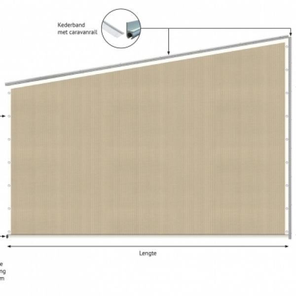 Verandazeil type 5, Shadow Comfort Neutral Sand