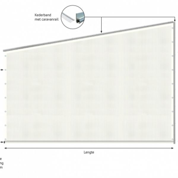 Verandazeil type 5, Shadow Comfort Mineral White