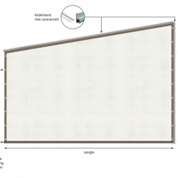 Verandazeil type 5, Shadow Comfort Mineral White