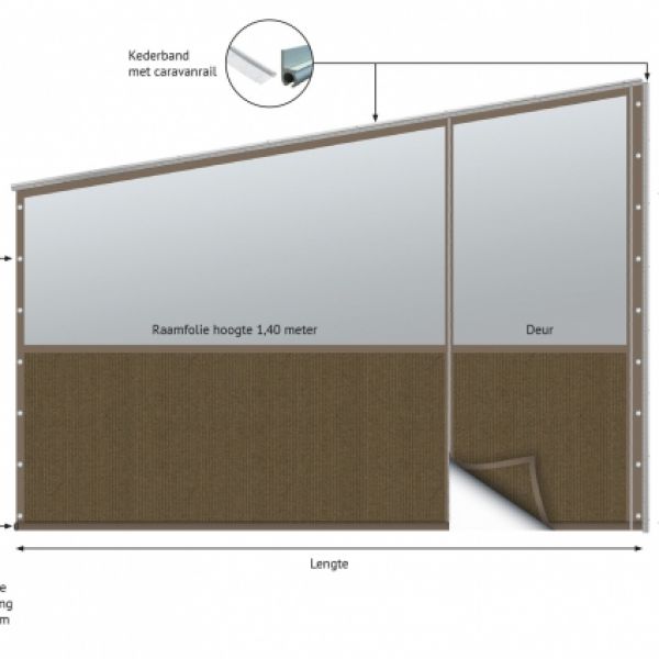 Verandazeil type 7, Shadow Comfort Japanese Brown