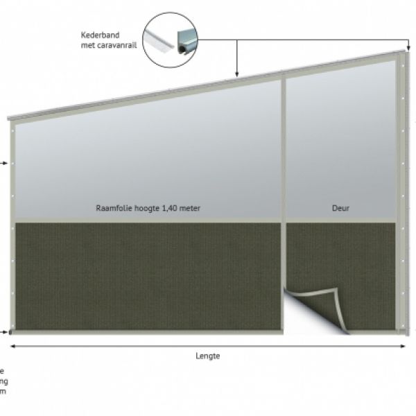 Verandazeil type 7, Shadow Comfort Deep Grey
