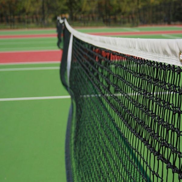 Tennisnet dubbele topmaas, zwart