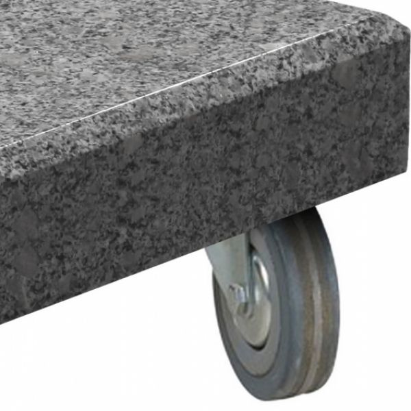 Set van 4 wielen voor Parasolvoet 