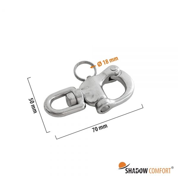 RVS snelsluiting - Shadow Comfort