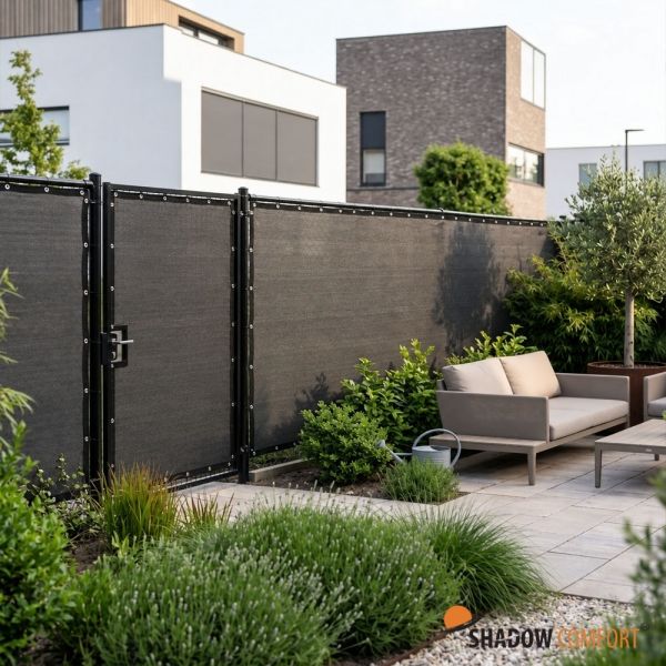 Tuinpoort maatwerk DuoColor Carbon Black