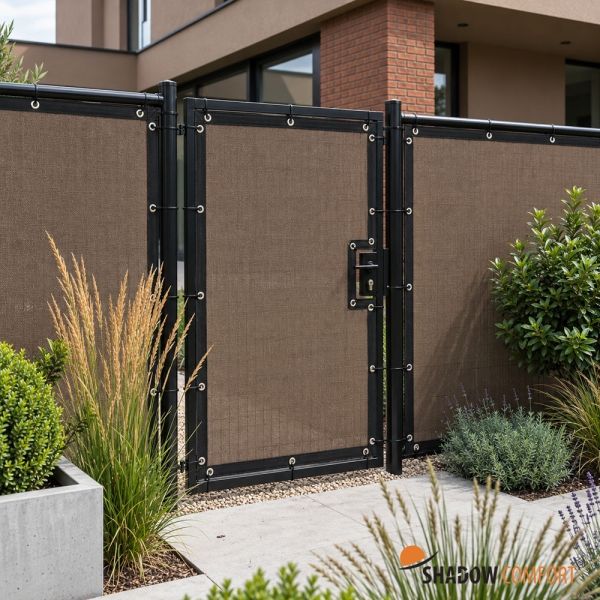 Tuinpoort maatwerk Japanese Brown