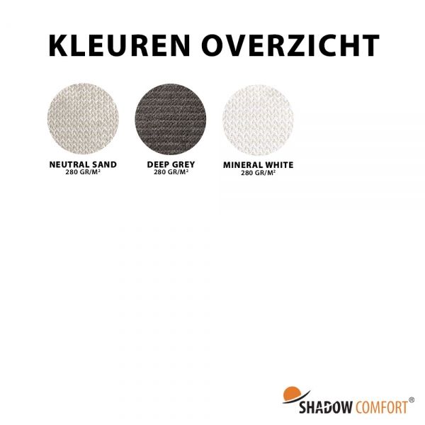 Kleurenoverzicht 280 gram