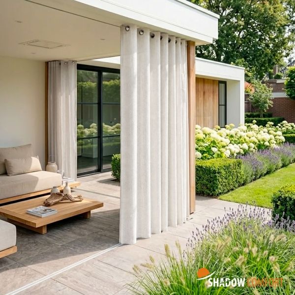 Buitengordijn Shadow Comfort Arctic White 