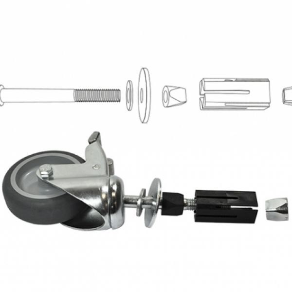 zwenkwielset met expander