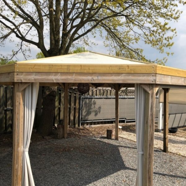 schaduwdoek dak pergola showtuin