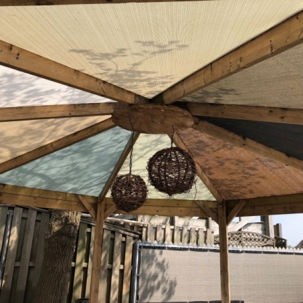 schaduwdoek dak pergola showtuin