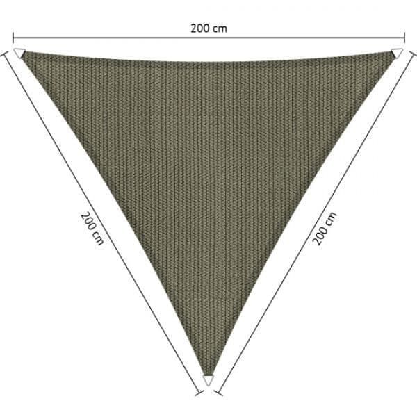 Schaduwdoek driehoek 2x2x2