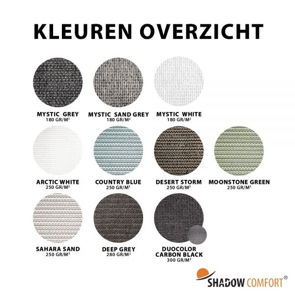Overzicht kleuren