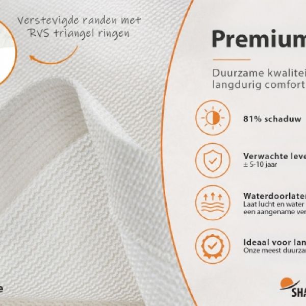 Schaduwdoek Arctic White - Shadow Comfort  