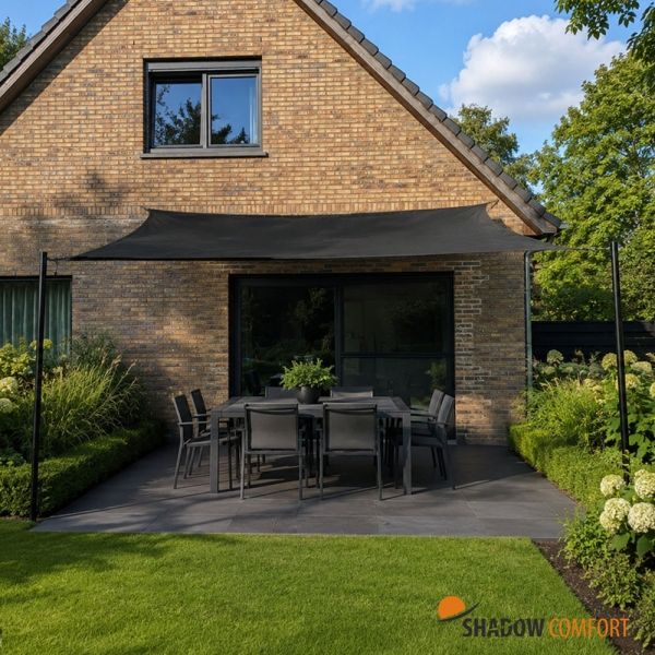 Schaduwdoek DuoColor CarbonBlack - Shadow Comfort