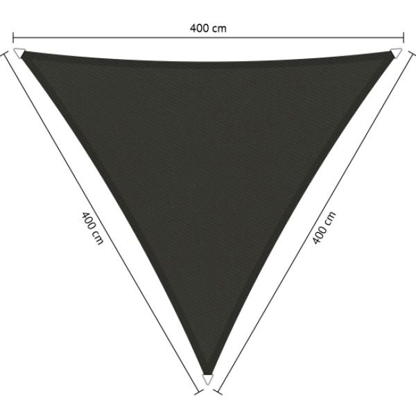 Waterdicht schaduwdoek Shadow Comfort Warm Grey driehoek 4x4x4