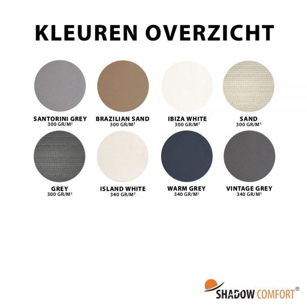 Overzicht kleuren
