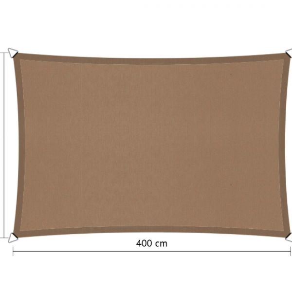 Waterdicht schaduwdoek Shadow Comfort Brazilian Sand rechthoek 3x4