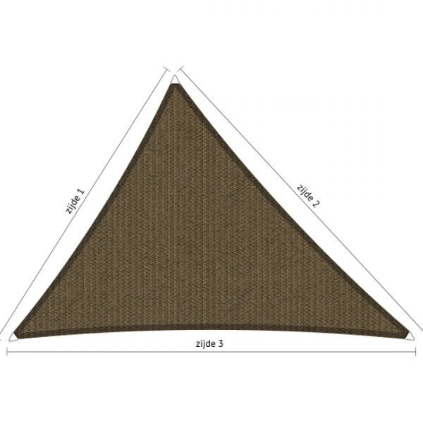 Maatwerk ongelijkzijdige driehoek Japanese Brown