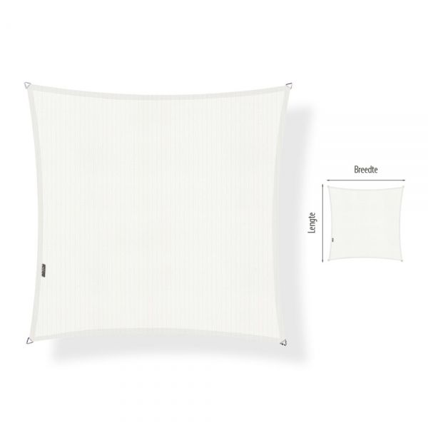 Schaduwdoek Maatwerk Arctic White