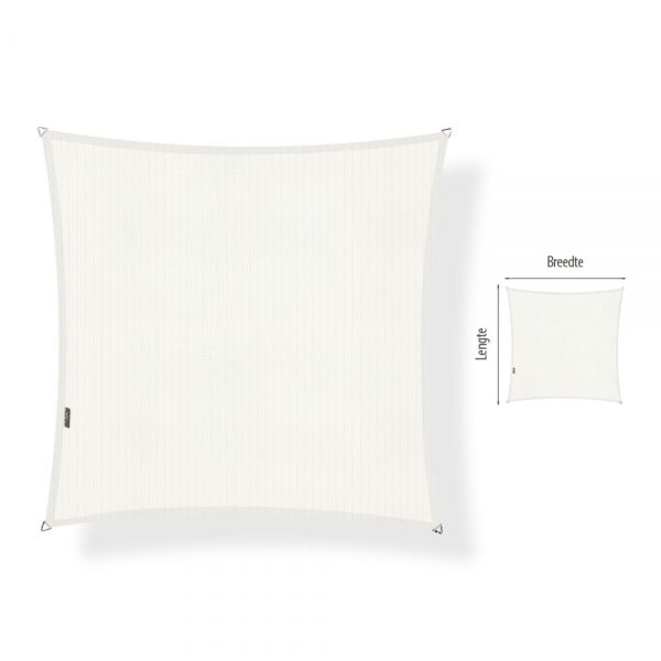 Schaduwdoek Maatwerk Mineral White