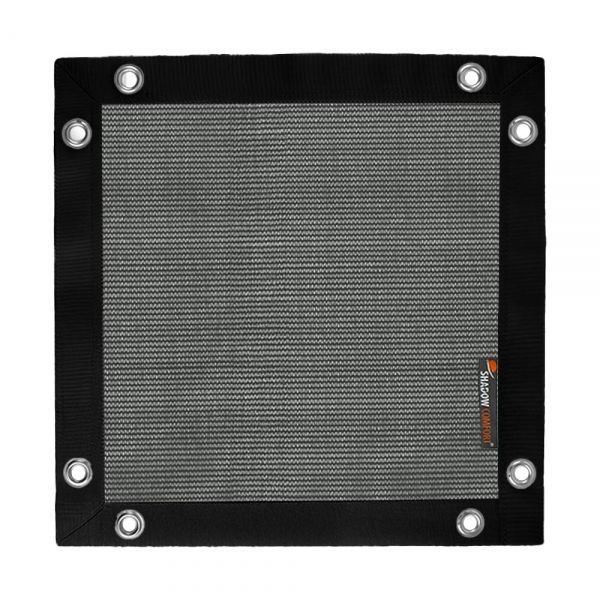 Winddoek black 200 gram met zwarte band