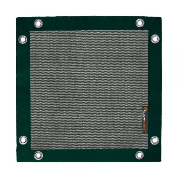 Winddoek black 200 gram met groene band