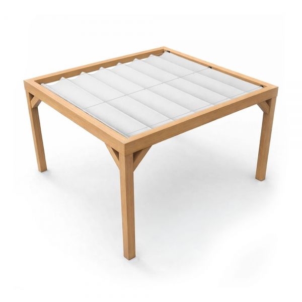 Pergola met harmonicadoek 324x424